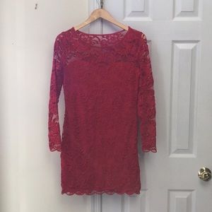 H&M Red Lacey Dress